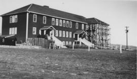 Morley Residential School with new wing being built