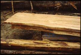 Split cedar plank
