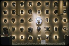 Masks on display in the Winter Dance Room