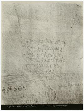 Inscription on El Morro, N.M