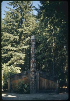 (Replica)?, Haida grave house #5, Totem Park, UBC, Vancouver