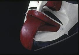 Detail of a mask by Willie Seaweed