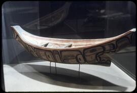 Model canoe on display in Montréal