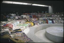 Chinese opera costumes draped over the rotunda