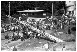 R. Davidson [Jr.] pole raising, Masset Q.C.I.