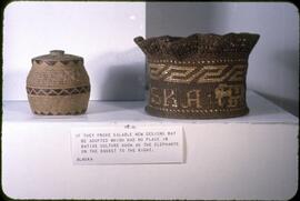 Alaskan baskets with elephant image