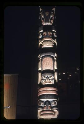 Totem pole at Man & His World carved by Henry Hunt-Montreal Expo '67
