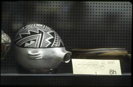 Pueblo pottery on display