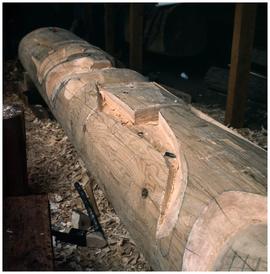 Totem pole for Haida Housefront by Gerry Marks & Francis Williams for National Museum of Ethn...