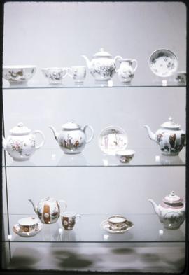 Victorian ceramics on display at the Vancouver Centennial Museum