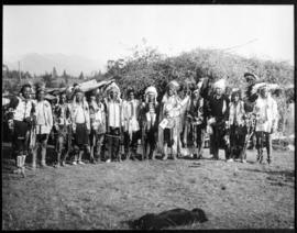 Group portrait of men in native dress