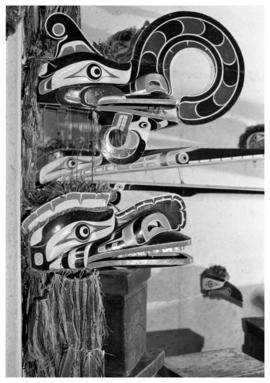 Kwakwaka'wakw mask display at U.B.C. Museum of Anthropology