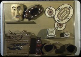 Baskets, masks, and other items