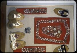 Beadwork moccasins, fine textiles