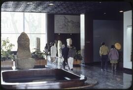 Interior view of the National Museum of Anthropology in Mexico