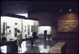 Interior view of the National Museum of Anthropology in Mexico